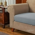 thumbnail image 4 of Subrtex Textured Grid Stretchy Washable Sofa Seat Cushion Cover Armchair Loveseat Sofa Protector （Light Gray, Sofa）, 4 of 7