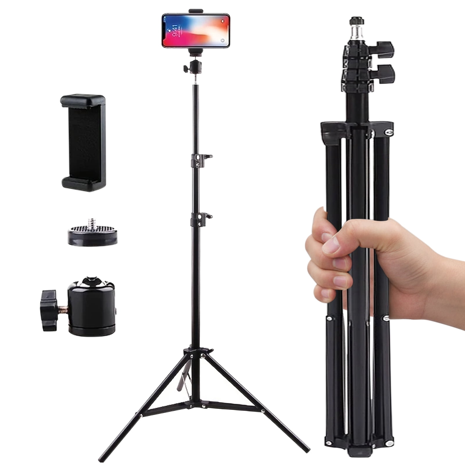 Treppiede Per Telefono da 67 e Bastone Per Selfie, Treppiede Per Telefono Cellulare Allungabile con Telecomando Per La Registrazione Video Vlog