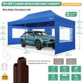 thumbnail image 5 of COBIZI 10x20 Pop Up Canopy Tent Heavy Duty with 6 Removable Sidewalls,Commercial Heavy Duty Pop Up Tent for Parties Waterproof and UV 50+ Wedding Tent with Roller Bag(Blue), 5 of 12