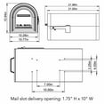 thumbnail image 6 of Gibraltar Mailboxes Reliant Large, Locking, Post Mount Mailbox, Black, MB981B01, 6 of 6