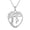Sliver, variant on Heart Tree of Life Necklace Custom Initial Letter Pendant Jewelry for Women, Gift for Mom Daughter Wife
