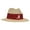 Tan, Maroon, variant on Men's Ahead Tan LSU Tigers Wellington Gambler Straw Hat