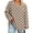ZA-Khaki-frostluinai plus size tops, variant on Frostluinai Long Sleeve Shirts for Women Plus Size Polka Dot Print Tops Fall Loose Fit Casual Blouses V Neck Boho Basic Tees Fashion Clothes L-5XL