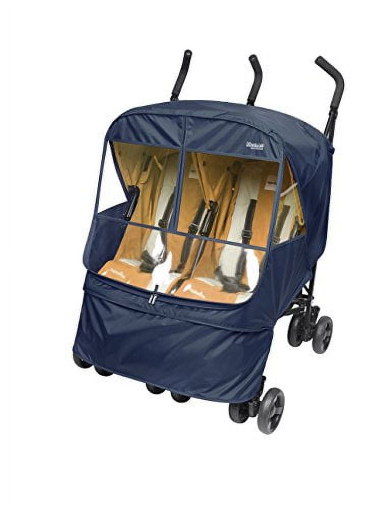 Manito Elegance Alpha Twin Stroller Weather Shield / Rain Cover (Navy)