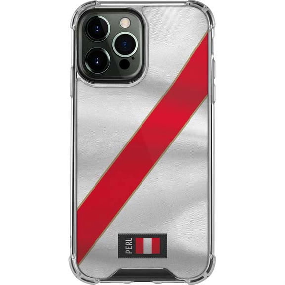 Skinit Countries of the World Peru Soccer Flag iPhone 13 Pro Max Clear Case