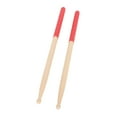 thumbnail image 1 of Wood Tip Drumsticks, Rubber Handle Drum Sticks  for Practicing Black,Red, 1 of 7