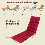 Outdoor Chaise Lounge Cushion 72.8 Sunproof Waterproof Inlife Garden Patio Rocking Chair Cushion