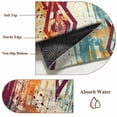 thumbnail image 6 of 2'x6' Rug Runners for Hallways Kitchen, Boho Orange Teal Red Non Slip Entryway Beside Floor Carpet Runner, Modern Abstract Splashing Art Washable Laundry Room Bedroom Throw Rugs Mat for Family Pet, 6 of 8