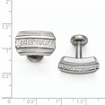 thumbnail image 3 of Edward Mirell Titanium 925 Sterling Silver Cufflinks Cuff Link Collar Stay, 3 of 7