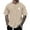 Khaki, variant on Men's Summer Beach Little Tree Print Short Sleeve Round Neck T Shirt, Polyester, Lightweight, Skin friendly, for Casual & Active Occasions