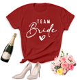 thumbnail image 2 of Women Bride Shirt Team Bride Shirts Party Shirts Bridal Party T-Shirt Bridesmaid Proposal Gift, 2 of 4