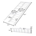 thumbnail image 7 of Black Widow Aluminum Bi-Fold Motorcycle Ramp with Steps, 750 lb. Ramp Capacity, 400 lb. Step Capacity, 6’10inL x 32.5inW, Single Person Loading, Lightweight, 7 of 7
