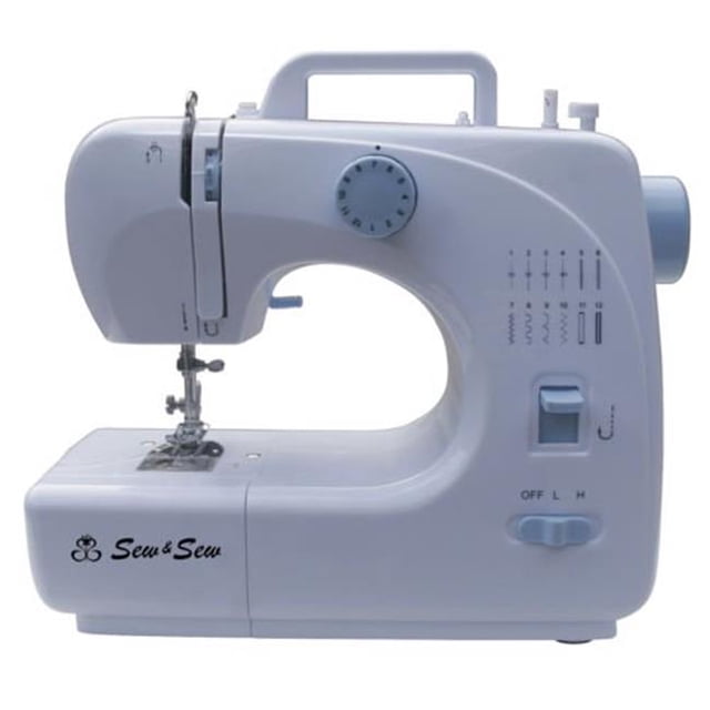 Michley SS-508 Machine à Coudre Mécanique de Bureau à 12 Points&44; Bleu
