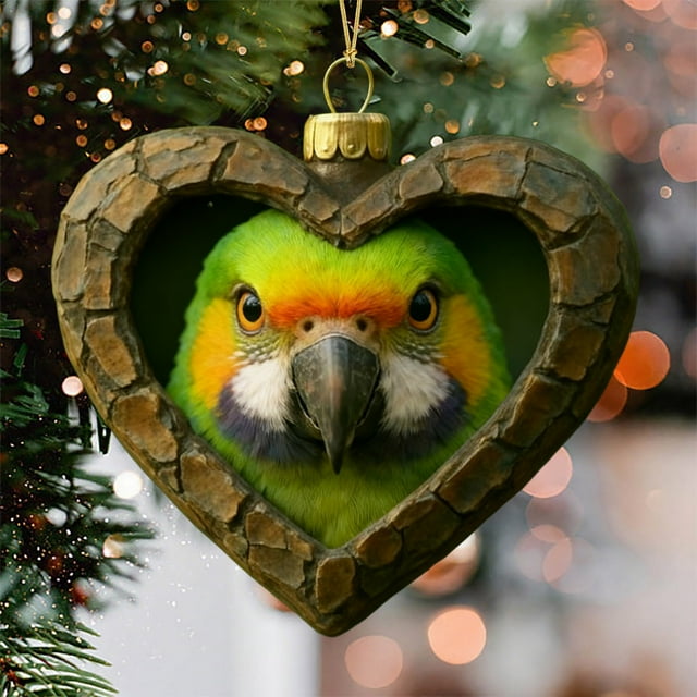 Adorno colgante de acrílico con animales navideños | 8 x 8 cm, impresión duradera a doble cara | Decoración festiva para el árbol de Navidad | Regalo para familiares, compañeros de trabajo, amigos,