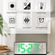 thumbnail image 5 of Reloj de pared digital con pantalla de temperatura y humedad | Reloj silencioso con pantalla a color y alimentación por USB/pilas para salón y dormitorio | Decoración moderna para el hogar, 5 of 8
