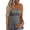 Light Gray, variant on Musuos Women Fashion Tube Tops Solid Color Buttons Strapless Boat-Neck Wrap Chest Tank Tops Summer Bandeau Tops
