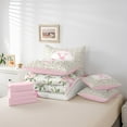 thumbnail image 6 of Castle Fairy Personalized Initial Letter X 7-Piece Bedding Comforter Set for Children Women Men,Floral Rose Bow-Tieking Bedding Sets,Monogrammed Alphabet Ultra Soft Bed Sheets,Breathable Home Decor, 6 of 8