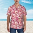 thumbnail image 2 of Fuzoiu Sweet Print Hawaiian Shirt for Men, Summer Beach Casual Short Sleeve Button Down Shirts, Men’s Beach Summer Shirts with Pocket,3X-Large, 2 of 7