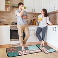 thumbnail image 6 of Watercolor Rose Flower Kitchen Mats Kitchen Rugs Runner Laundry Rug Non Slip Floor Door Mats Soft Doormats Carpet Home Decor Set of 2, 6 of 6