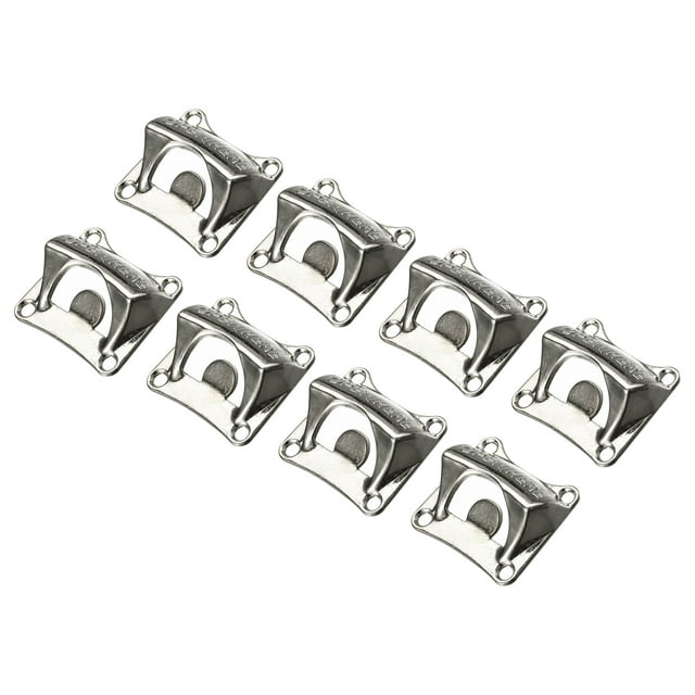 Unique Bargains 8pcs Cast Iron Wall Mount Beer Soda Bottle Openers Kitchen Gadget Suitable for Bartender or Home Use, Silver