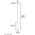 thumbnail image 2 of 57600WT Maxim Lighting Trim-Pendant Kit-2.25 Inches wide by 10.75 inches high-White Finish, 2 of 2
