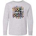 thumbnail image 3 of Inktastic 100 Days of School Long Sleeve Youth T-Shirt, 3 of 5