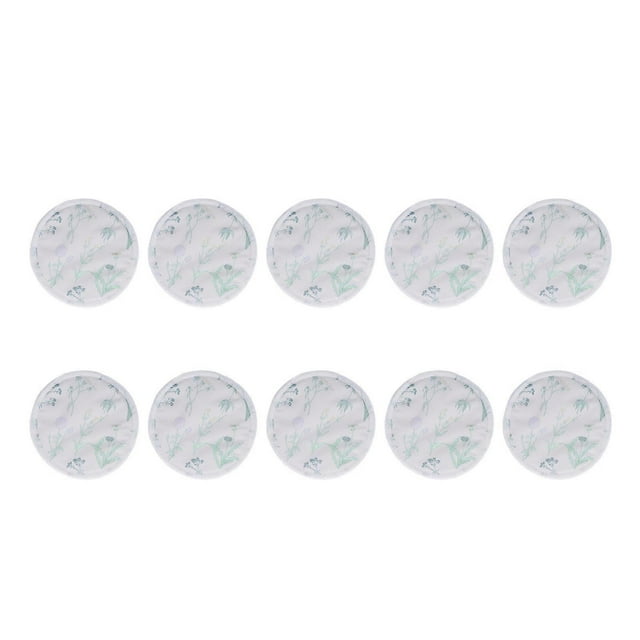 10Pcs Nursing Breast Pads Reusable Washable Breathable Comfortable Breastfeeding Nipple Pads with Storage Bag Flowers