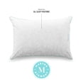 thumbnail image 4 of MARTHA STEWART Heirloom Jacquard Bed Pillows Standard / Queen Size Set Of 2, 385 Thread Count, TENCEL™ Lyocell and Cotton Blend Pillow, For All Sleep Positions, 20" x 28", White, 4 of 8