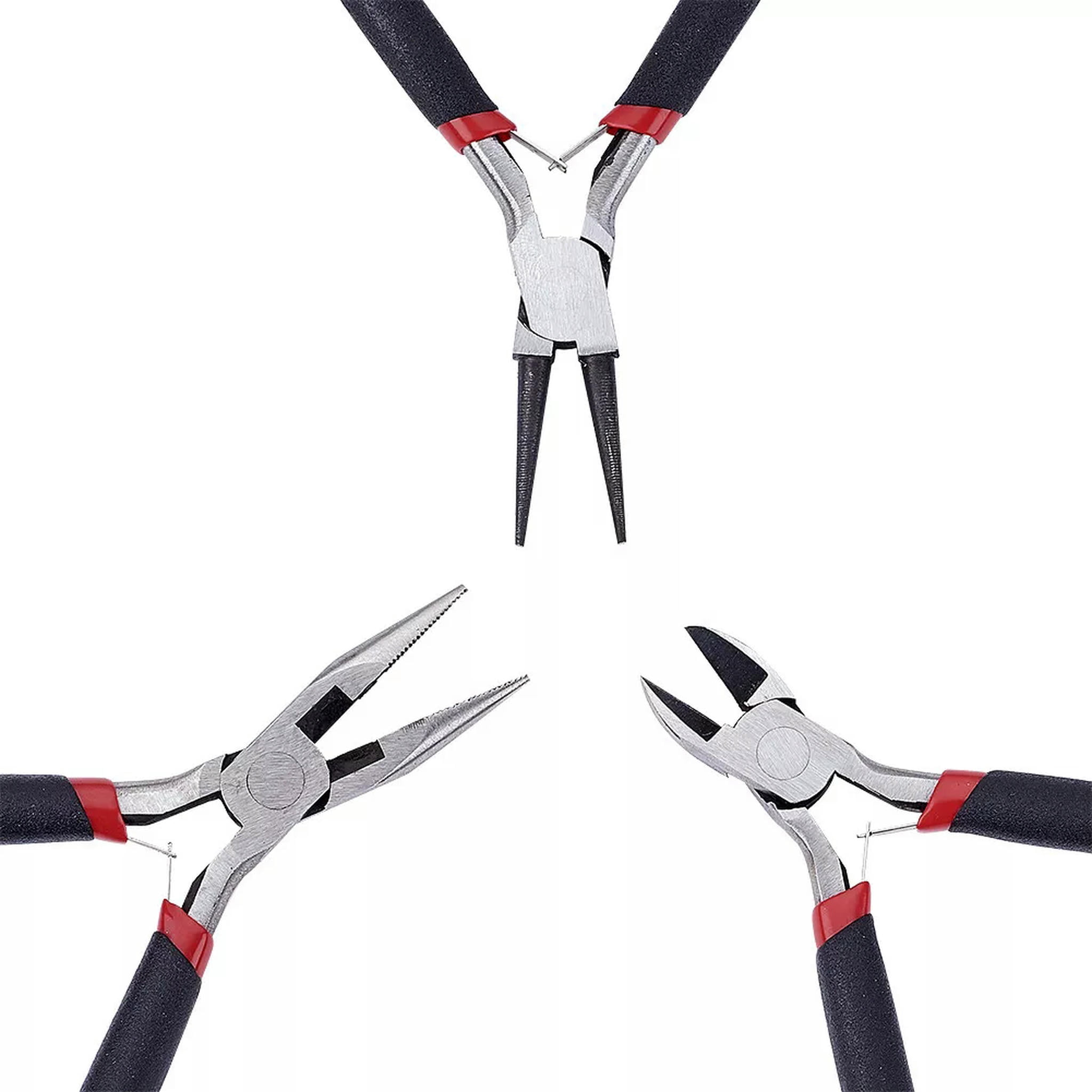 U8MO 8pc/Set Professional Beading Jewelry Tool Kits Pliers Cutter Scissor Tweezer Awl
