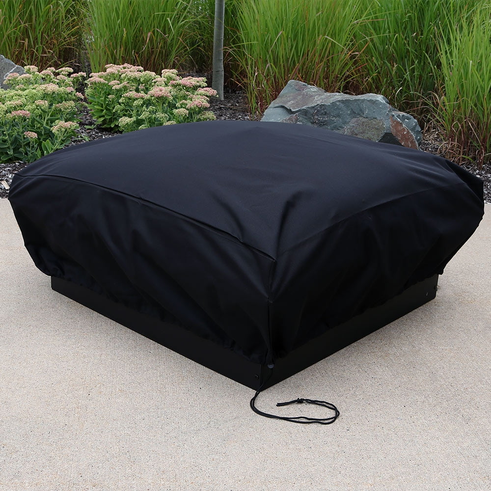 Sunnydaze Heavy Duty Square Black Fire Pit Cover 48 Inch 18 Sunnydaze Heavy Duty Square Black Fire Pit Cover 48 Inch 18 Com