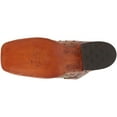 thumbnail image 5 of Justin Men's Waxy Full Quill Ostrich Western Boot Broad Square Toe Cognac 14 D(M) US, 5 of 7