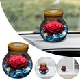 thumbnail image 2 of Desk Accessories Clearance Room Decor Preserved Real Blue Roses with Colorful Light Wishing Bottle Eternal Rose Never Withered Flowerstable Decor Christmas Anniversary Valentine's Blue 4.3Inch Red, 2 of 9
