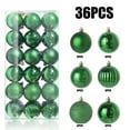 thumbnail image 4 of SIYIZHUA 36PCS Christmas Ball Ornaments 30mm/1.18" Shatterproof Christmas Tree Decorations Hanging Ball for Holiday Wedding Party Christmas Decorations Xmas Ornaments Set Decorations Green, 4 of 4