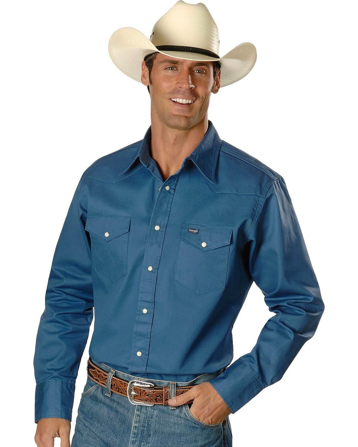 wrangler men's twill work shirt tall - mx70919_x - Walmart.com