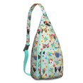 thumbnail image 1 of Cute Cartoon Cat Sling Backpack - Funny Paw Pattern Shoulder Bag (Adorable Pet Design, Lightweight & Durable), 1 of 4