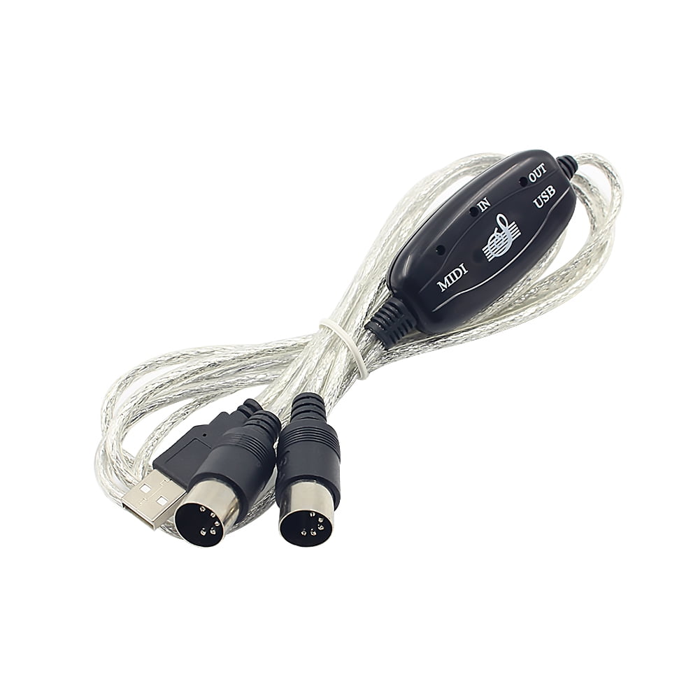 Cable Length: 2m Computer Cables New USB in Out MIDI Interface Cable Converter PC to Music Keyboard Adapter Cord Wholesale Yoton 
