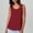 Brick Red, variant on SHITINN Ladies' Casual Fashion Tank Top Spaghetti Strap Camisole V Neck Sleeveless Breathable Fabric Spring/Summer Wear Multiple Colors 2x Women Tops Berry Top Women Long Camisole Top plus Size Top