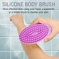thumbnail image 4 of Limpiador corporal de silicona exfoliante fácil de limpiar, hace buena espuma, duradero y más higiénico que el rosa lufa tradicional Jormftte HMHZ407-3, 4 of 7