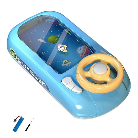 kjfeif 2025 New Musical Steering Wheel Toys for Boys Toddler, Driving Racing Car Game with Sound Age 3+ Year Old Interactive Educational Learning Race Car Toy for Boys and Girls