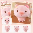 thumbnail image 2 of Pig Plush Doll, Soft Stuffed Animal Plush Toy For Kids Toddlers, 1 Pack Cute Pink Pig Plush Figure For Birthday Gift Home Decor, 2 of 5