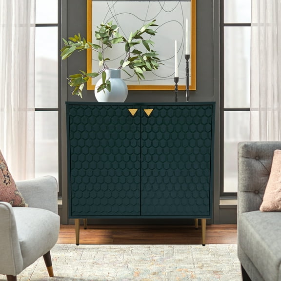 Boyel Living 2-Door Accent Sideboard Storage Cabinet, Green Modern Sideboard Buffet Cabinet for Kitchen, Dining Room, Living Room, Entryway