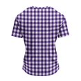 thumbnail image 6 of JULMCOMO Waffle Knit Shirts for Men Striped Crew Neck Short Sleeve Casual Summer T Shirt Loose Fit Comfy Classic Tees Light Gray 2XL, 6 of 6