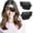Black-1left +1right, variant on 2Pcs 3D Eye Patches for Adults, Adjustable Medical Eyepatch for Lazy Eye, Large Black(Left and Right)