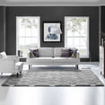 thumbnail image 7 of Modway Solvea Moroccan Trellis 8x10 Shag Area Rug in Gray and Ivory, 7 of 7