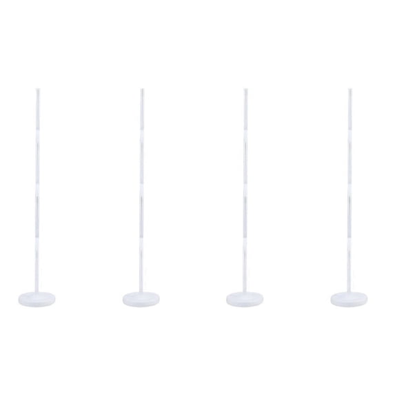 4 set Plastic Balloon Arch Column Stand with Base Kits Wedding Birthday Party Decor,4 x base 16 x tube,white