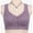 Purple, variant on Front Closure Bras for Older Women Plus Size Jacquard Comfortable Wide Strap Wireless Bralettes Everyday Bra