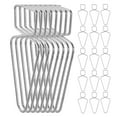 thumbnail image 5 of ROSENICE Ceiling Squeeze Hook 30Pcs Steel Hooks For Displaying Signs Banners Artwork Lights Small Plants 6.3X2.9X0.1in, 5 of 8