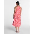 thumbnail image 3 of Time and Tru Women's Braided Neck Midi Dress, Sizes XS-XXXL, 3 of 5