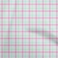 thumbnail image 1 of oneOone Georgette Viscose Light Pink Fabric Check Dress Material Fabric Print Fabric By The Yard 42 Inch Wide, 1 of 4
