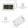 thumbnail image 2 of Mobutofu 1Pc White Digital Hygrometer for Home Desktop Indoor Temperature and Humidity Monitoring, 2 of 6